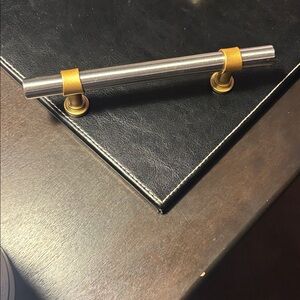 Silver and Gold Cabinet Handle